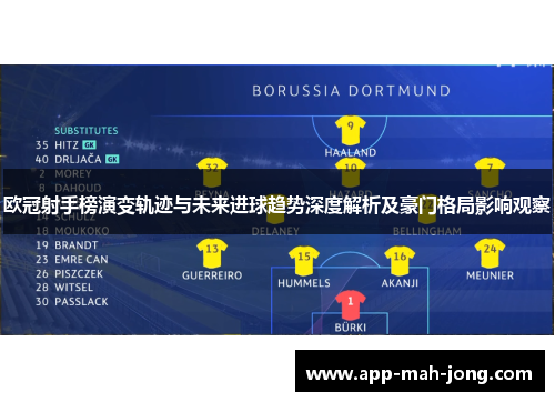 欧冠射手榜演变轨迹与未来进球趋势深度解析及豪门格局影响观察 欧冠射手榜演变轨迹与未来进球趋势深度解析及豪门格局影响观察