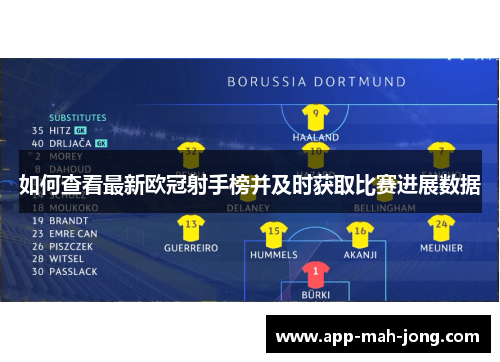 如何查看最新欧冠射手榜并及时获取比赛进展数据